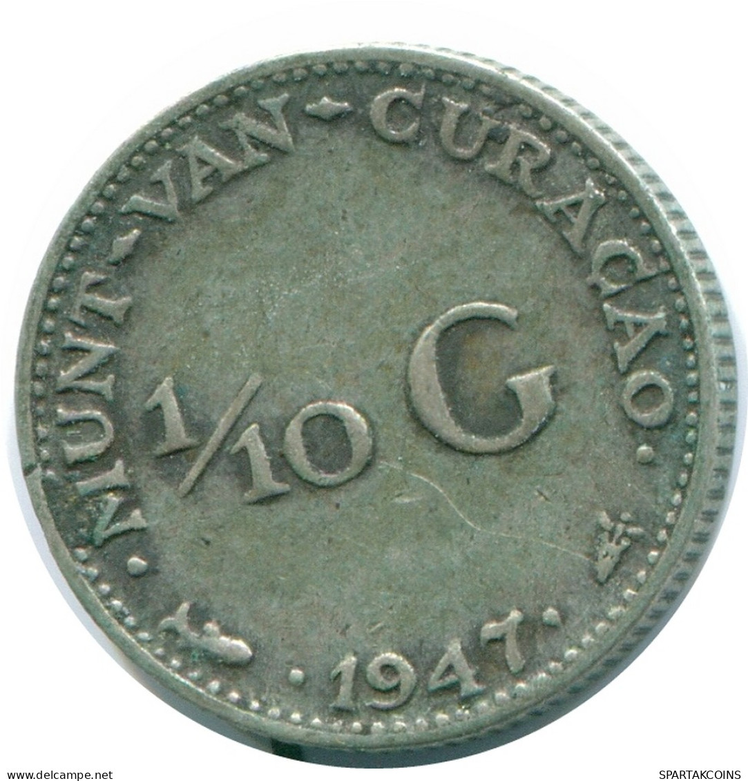 1/10 GULDEN 1947 CURACAO NEERLANDÉS NETHERLANDS PLATA #NL11833.3.E - Curaçao