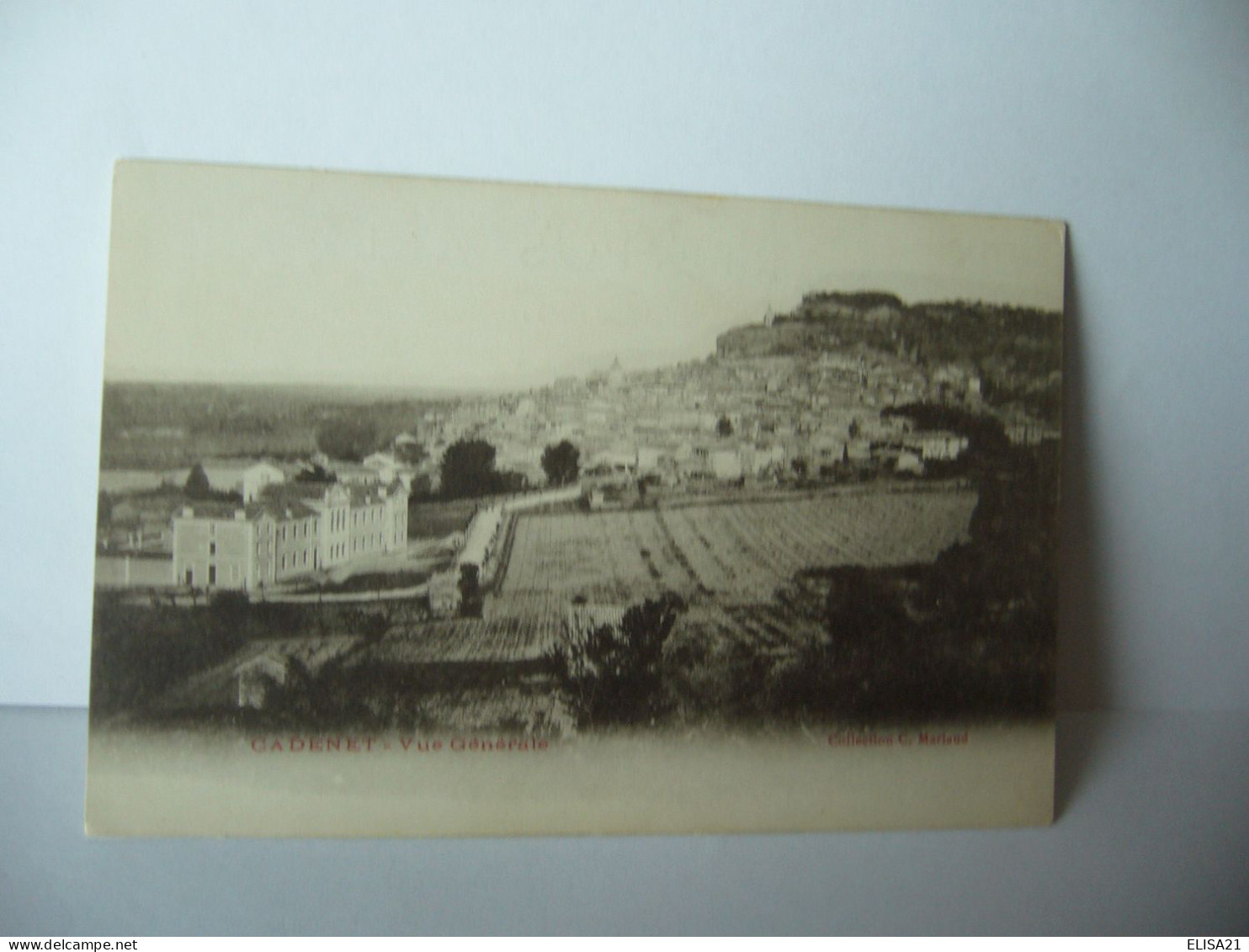 CADENET 84 VAUCLUSE VUE GENERALE CPA COLLECTION C.MARIAUD - Cadenet