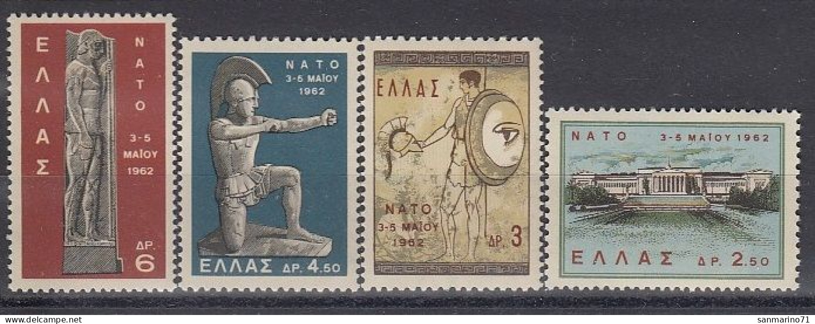 GREECE 792-795,unused,NATO - OTAN