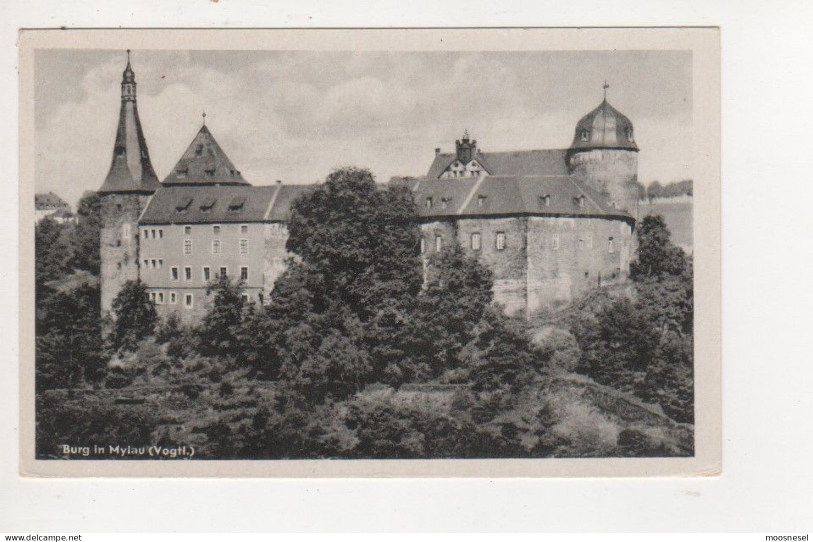 Antike Postkarte - BURG IN MYLAU (VOGTL.) - Mylau