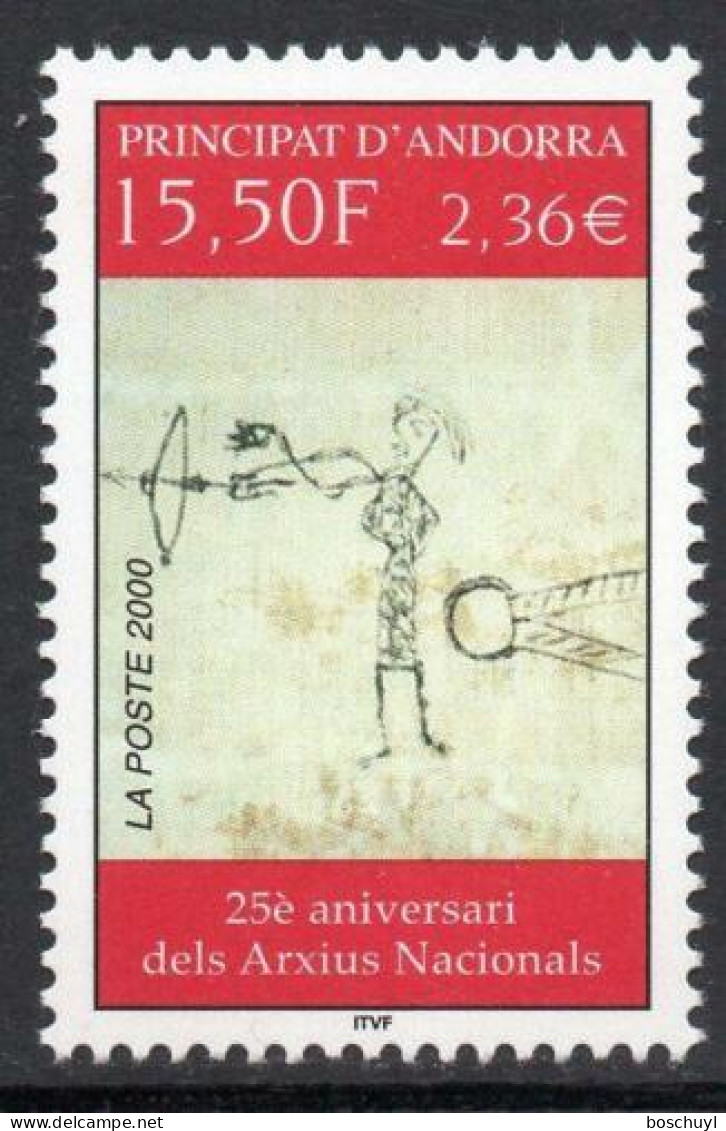 Andorra, French, 2000, National Archives, MNH, Michel 560 - Ungebraucht