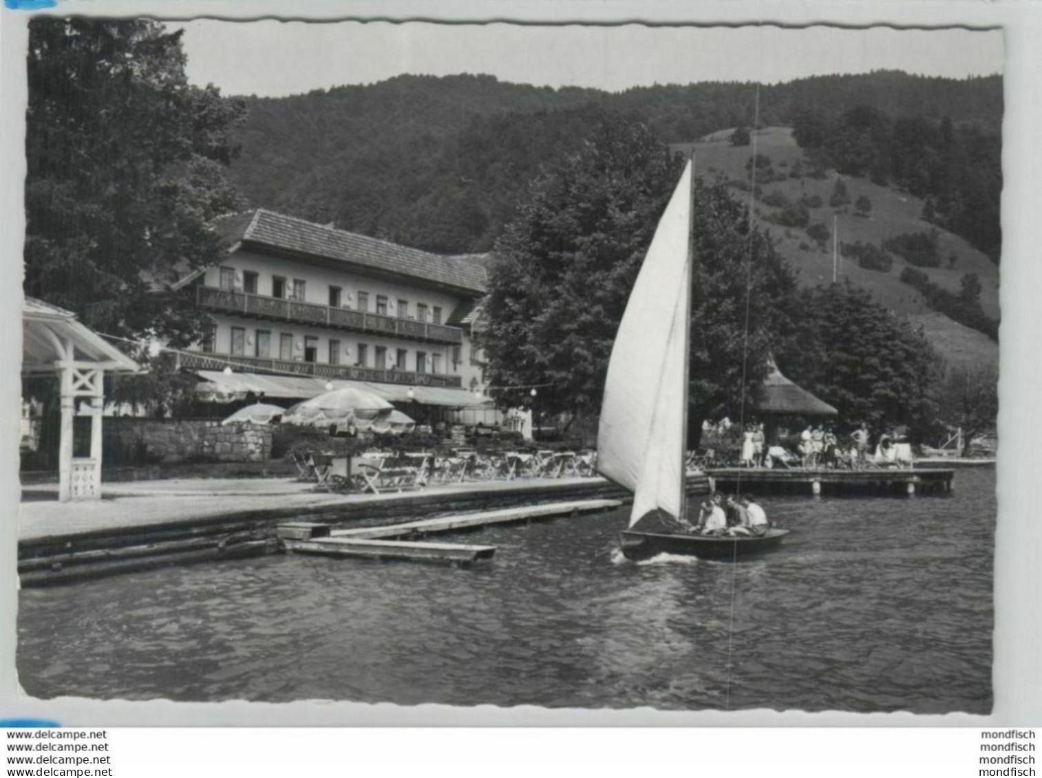 Mondsee 1961 - Strandhotel Pichl - Auhof - Segelboot - Mondsee