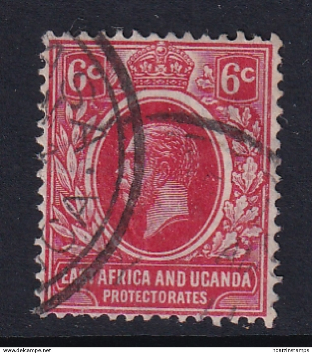 East Africa & Uganda Protectorates: 1912/21   KGV    SG46   6c   Red   Used - Protectorados De África Oriental Y Uganda