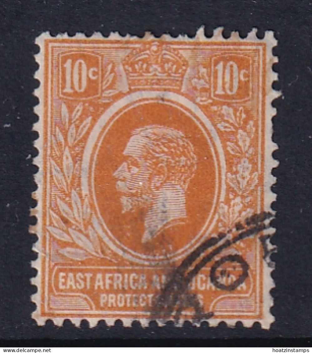 East Africa & Uganda Protectorates: 1912/21   KGV    SG47a   10c   Orange   Used - East Africa & Uganda Protectorates