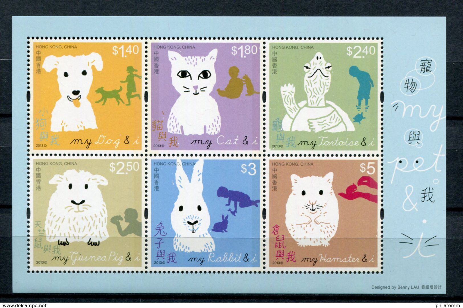 Hong Kong - Block Nr. 257 - "Kindermarken - Haustiere" ** / MNH (aus Dem Jahr 2013) - Blokken & Velletjes