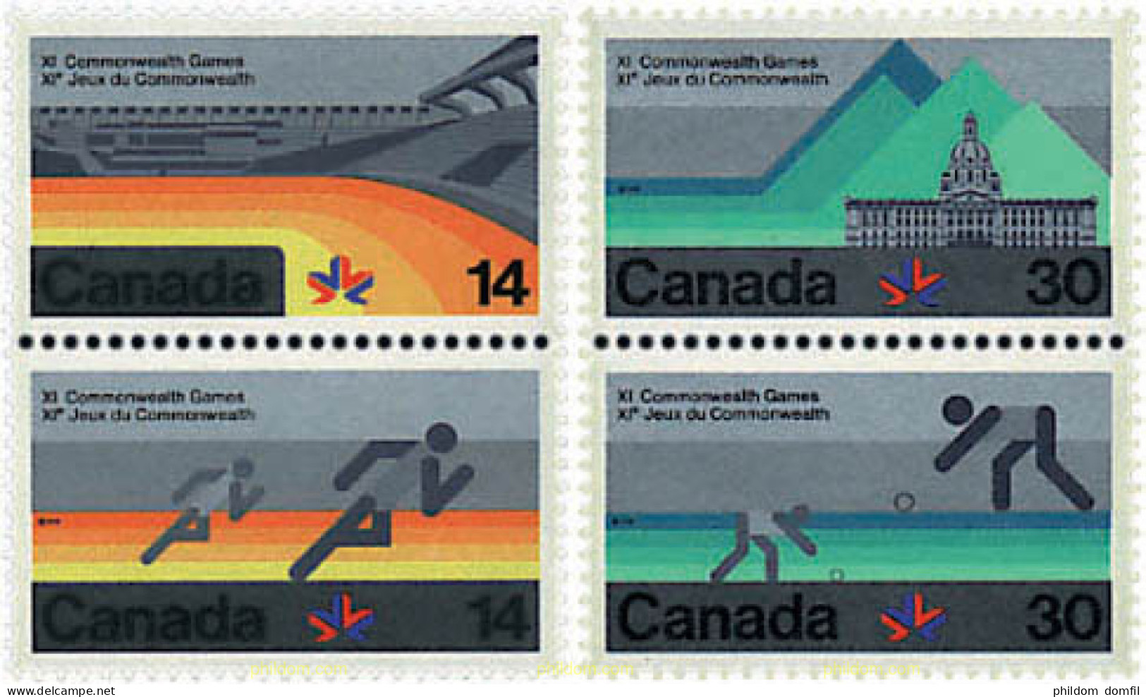 299471 MNH CANADA 1978 11 JUEGOS DEPORTIVOS DE LA COMMONWEALTH - Otros & Sin Clasificación