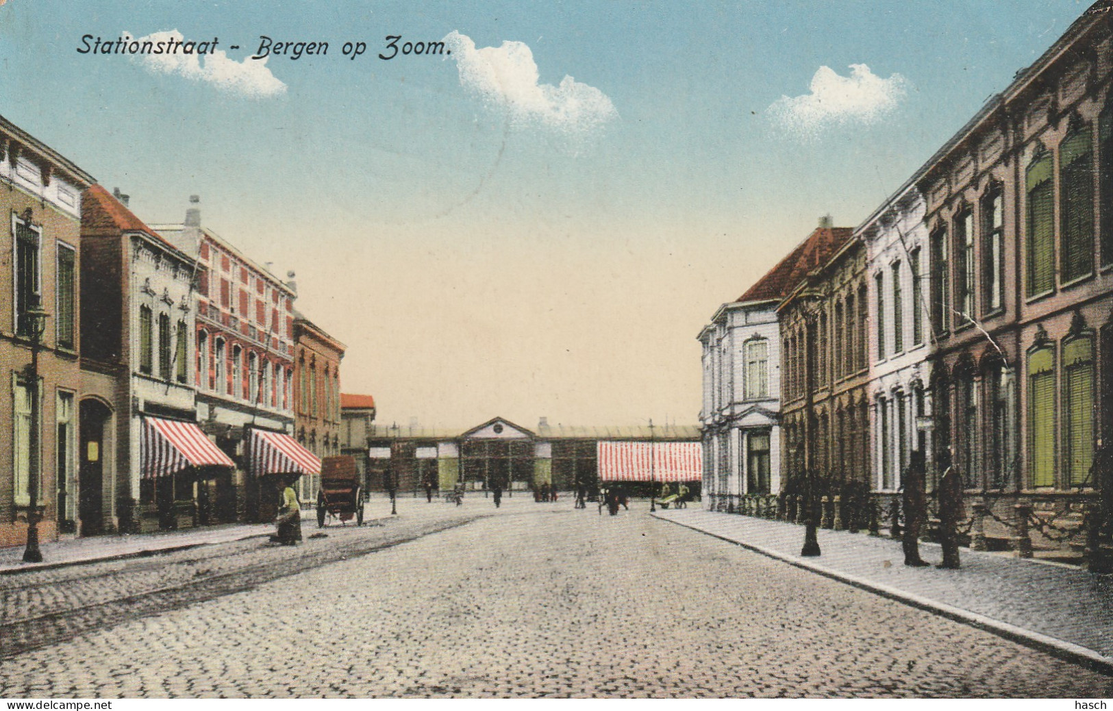 4894 161 Bergen Op Zoom, Stationstraat 1916 Met LBPK 0263 Bergen Op Zoom 1 - Bergen Op Zoom