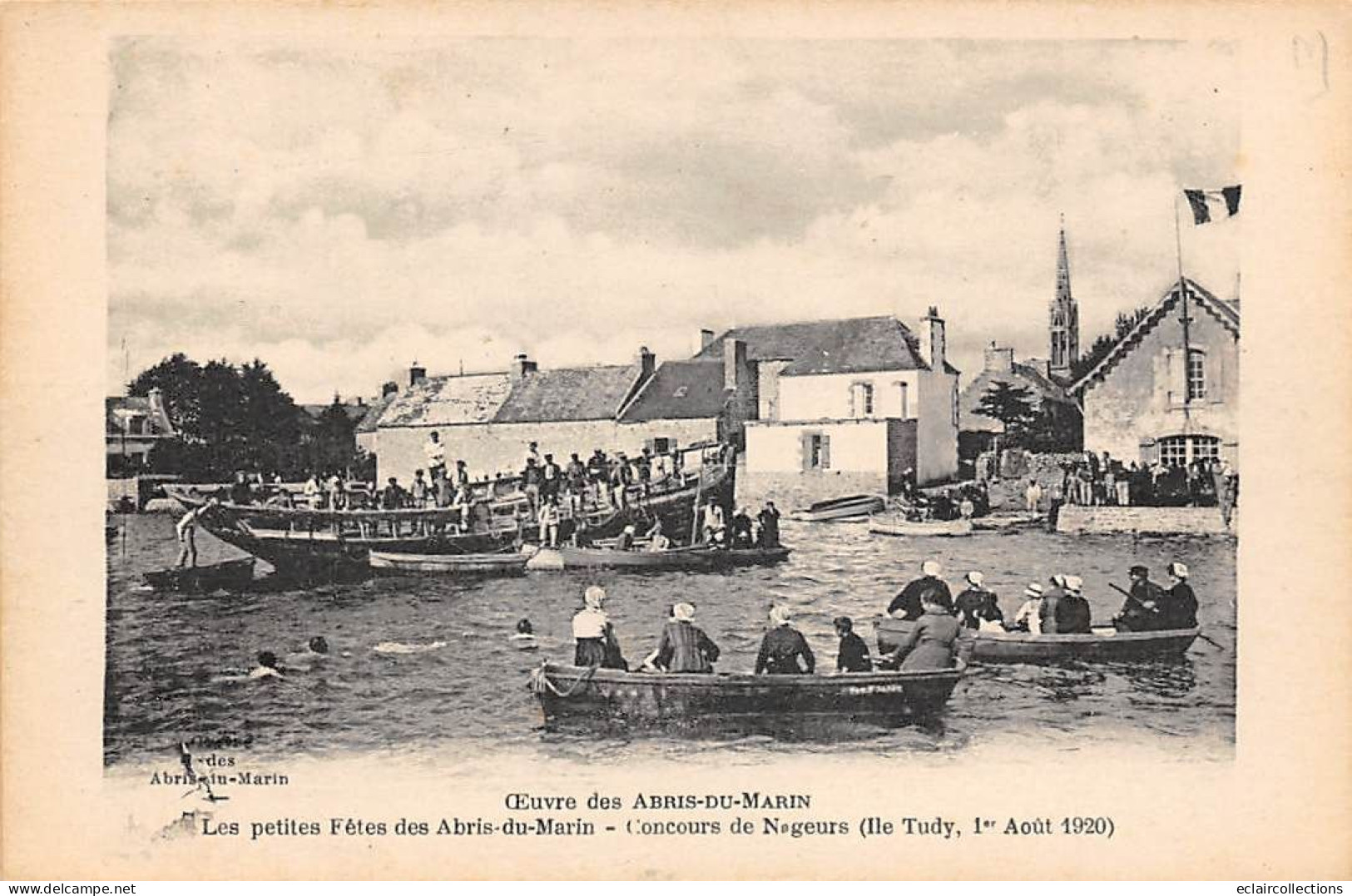 Ile Tudy         29      Fête Des Abris Du Marin. Concours De Nageurs     (voir Scan) - Ile Tudy