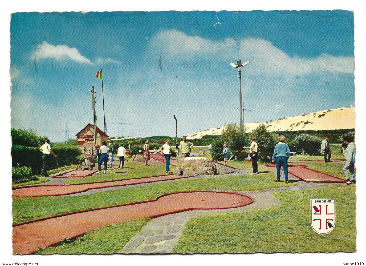 Bredene Golf Miniature Briefstempel 1973 Oostende Htje - Bredene