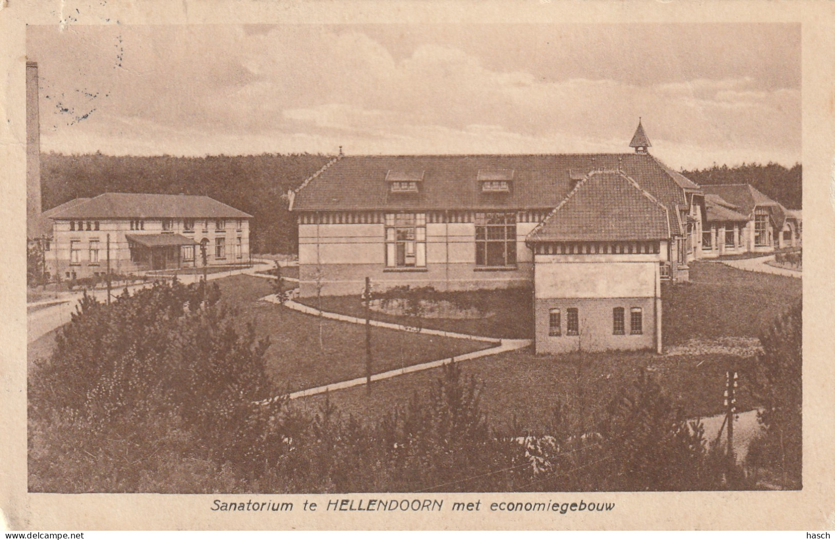 4894 219 Hellendoorn, Sanatorium Met Economiegebouw 1923 Met LBPK 0813 Hellendoorn - Hellendoorn