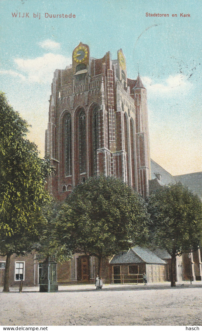 4894 317 Wijk Bij Duurstede, Stadstoren En Kerk 1908 Met LBPK 1001 Leersum - Wijk Bij Duurstede