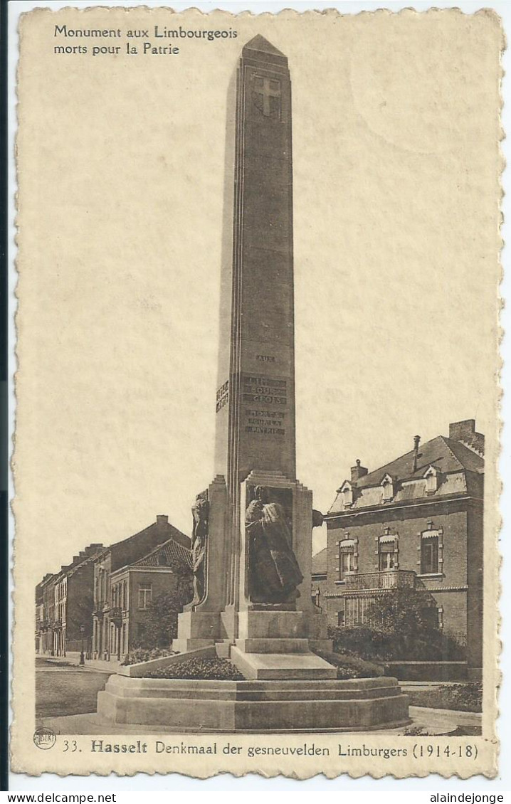Hasselt - Monument Aux Limbourgeois Morts Pour La Patrie - 1939 - Hasselt