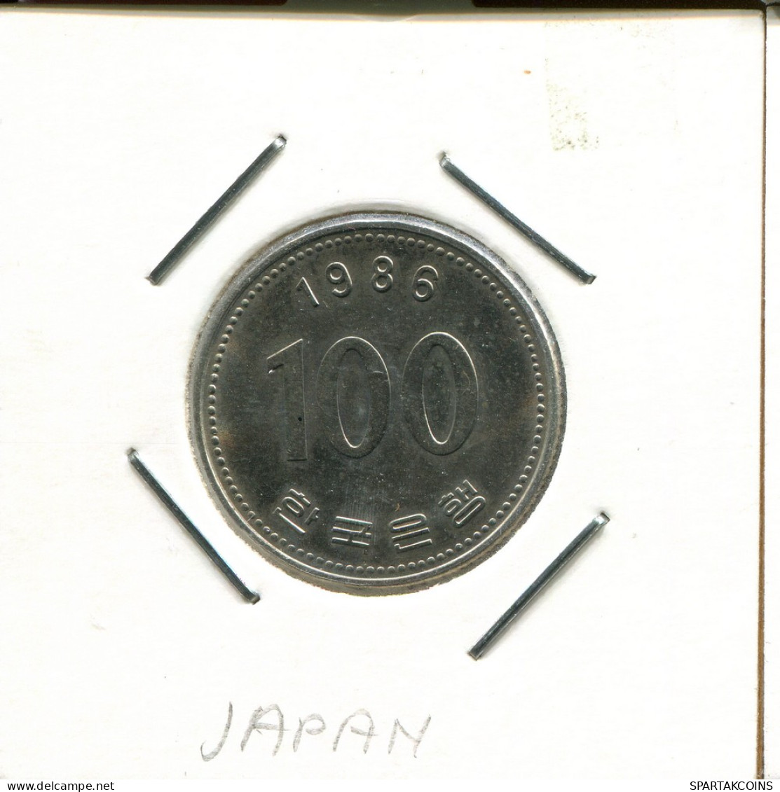 100 WON 1986 COREA DEL SUR SOUTH KOREA Moneda #AS056.E - Korea, South