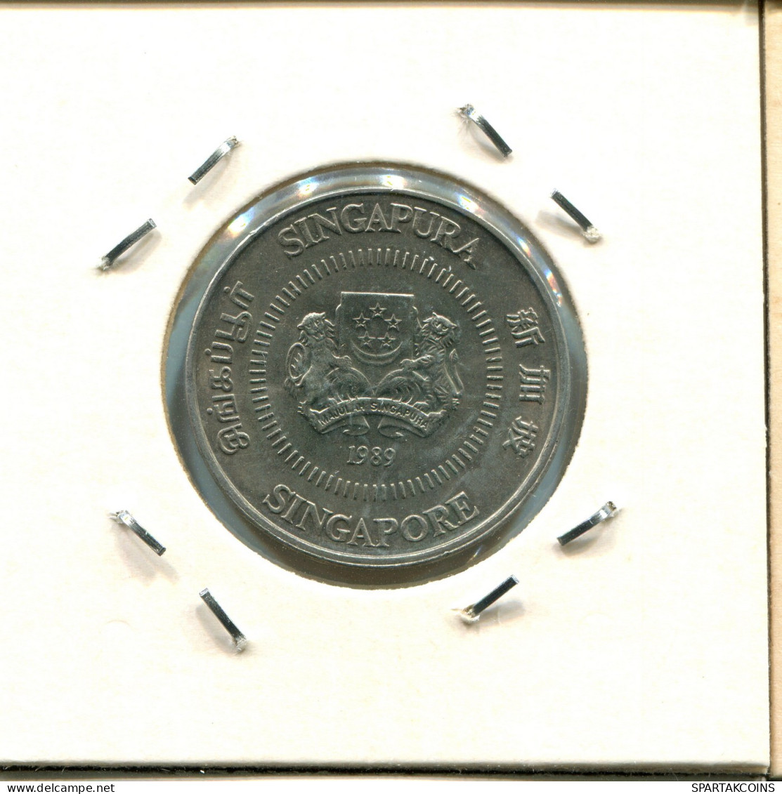 50 CENTS 1989 SINGAPUR SINGAPORE Moneda #AX132.E - Singapour