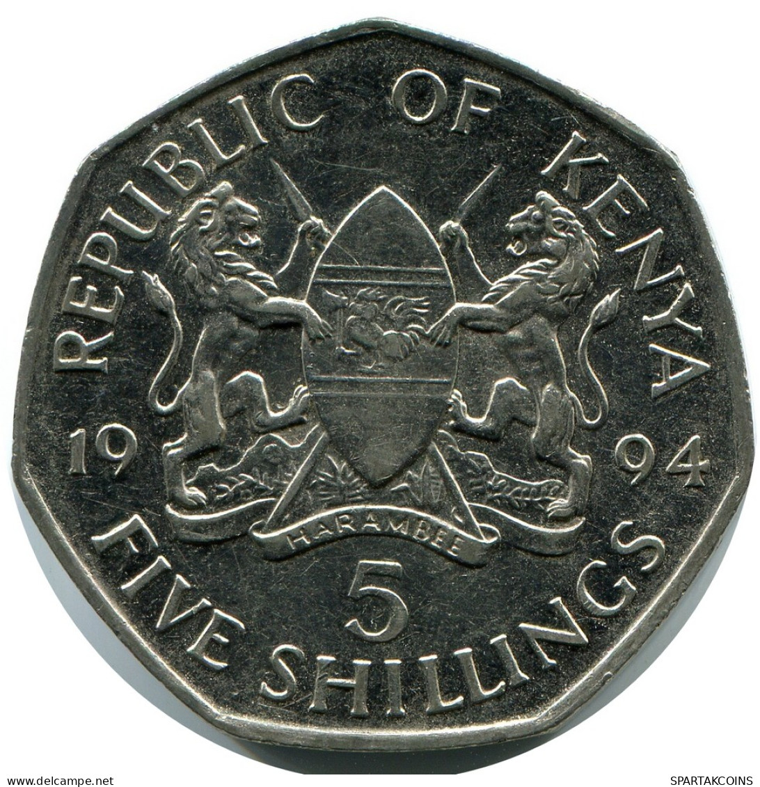 5 SHILLINGS 1994 KENYA Moneda #AZ207.E - Kenya