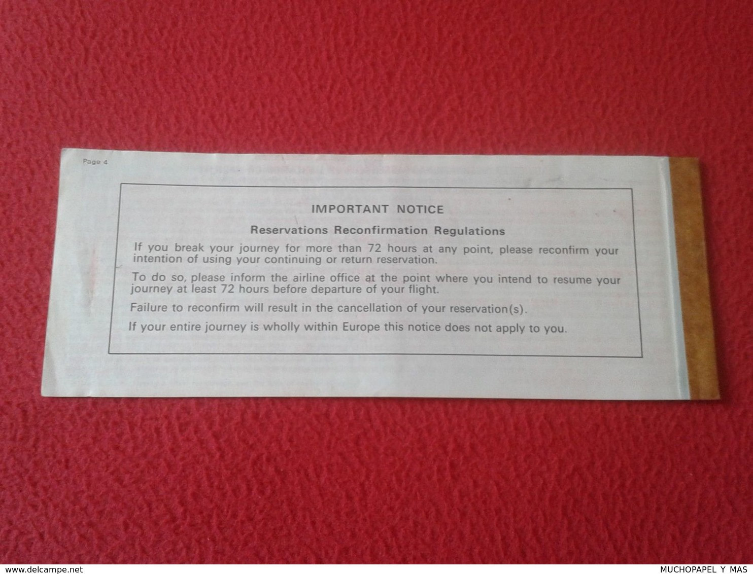 ANTIGUA TARJETA DE EMBARQUE PASSENGER TICKET AND BAGGAGE CHECK CHEKING...AIR INDIA BOMBAY WITH STAMP AIRPORTS AUTHORITY - Bordkarten