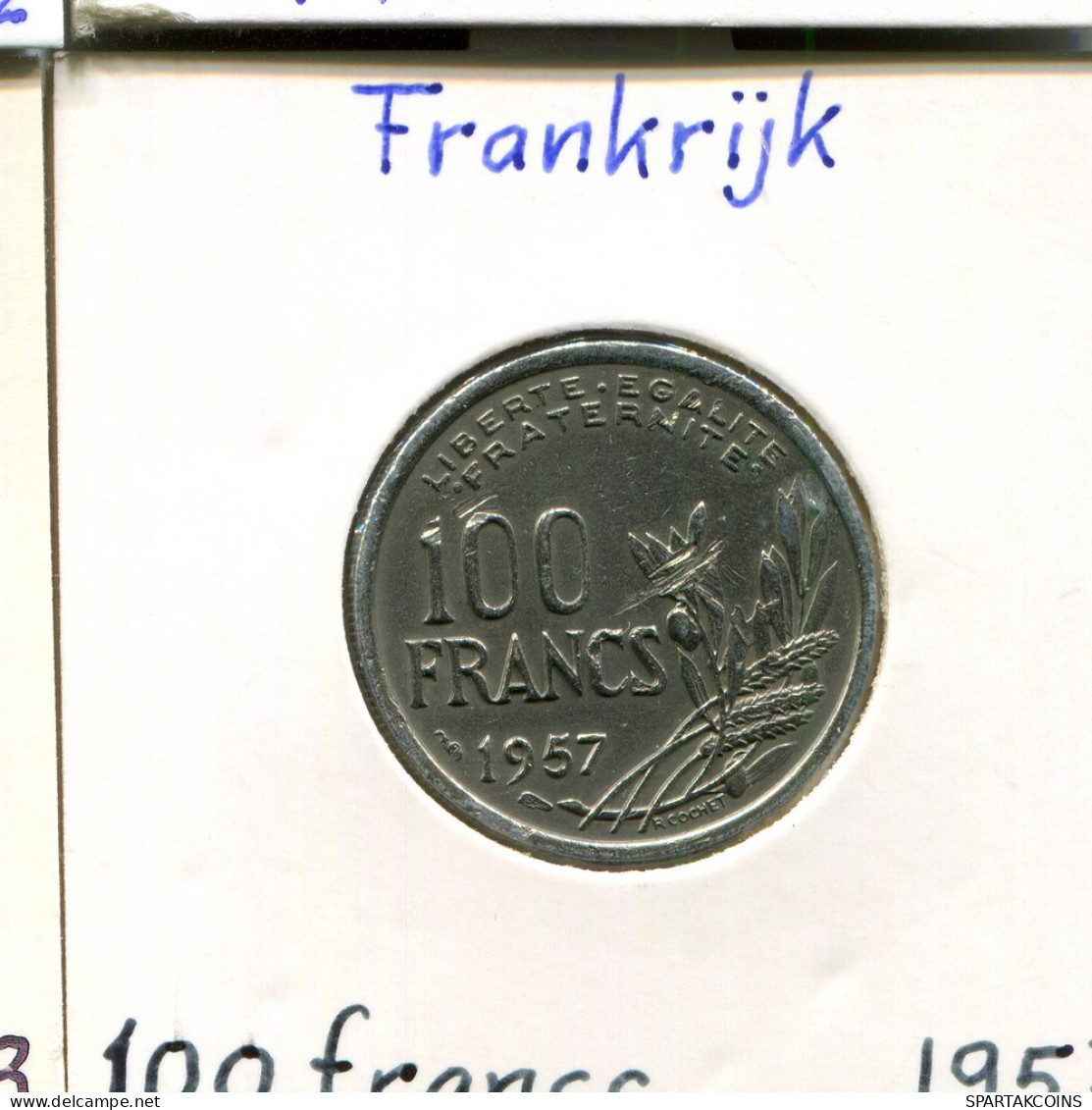 100 FRANCS 1957 FRANKREICH FRANCE Französisch Münze #AM454.D - 100 Francs