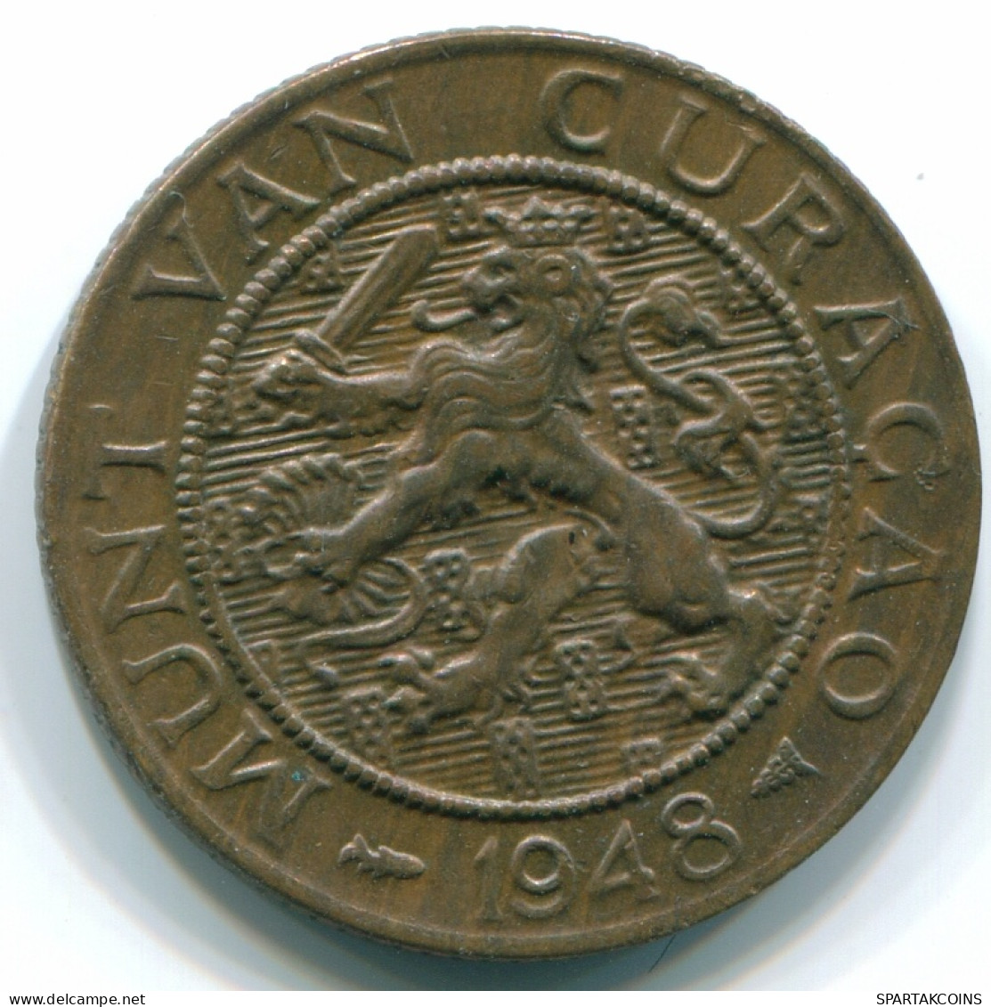 2 1/2 CENT 1948 CURACAO NIEDERLANDE NETHERLANDS Koloniale Münze #S10120.D - Curaçao