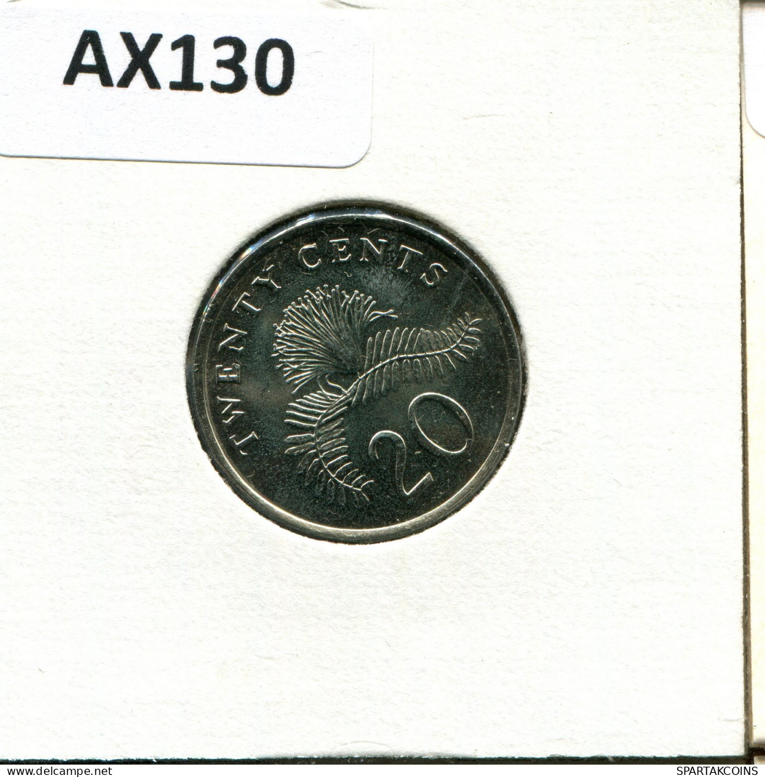 20 CENTS 1986 SINGAPUR SINGAPORE Münze #AX130.D - Singapour