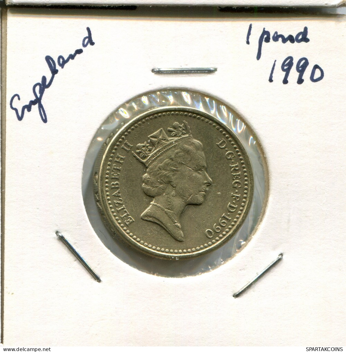 POUND 1990 UK GROßBRITANNIEN GREAT BRITAIN Münze #AN555.D - 1 Pound