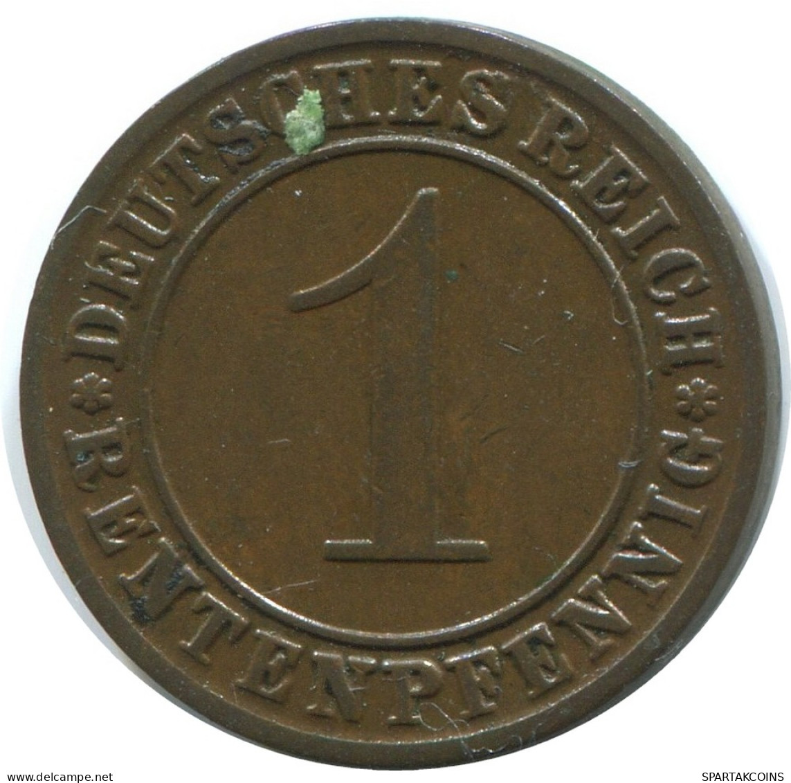 1 RENTENPFENNIG 1924 A DEUTSCHLAND Münze GERMANY #AE199.D - 1 Rentenpfennig & 1 Reichspfennig