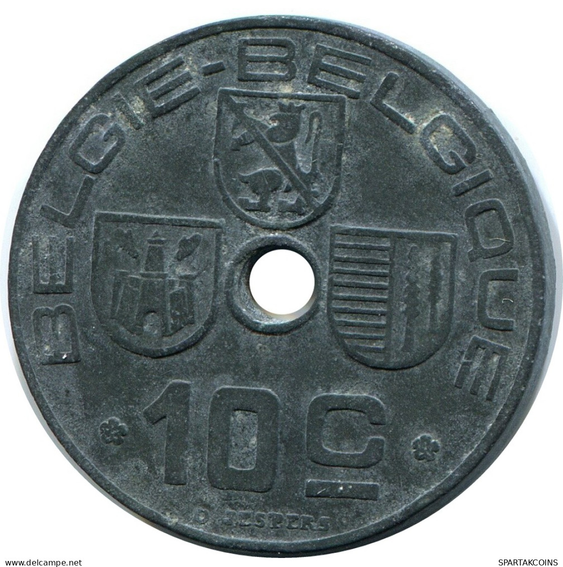 10 CENTIMES 1944 BELGIE-BELGIQUE BELGIEN BELGIUM Münze #BA408.D - 10 Cents & 25 Cents