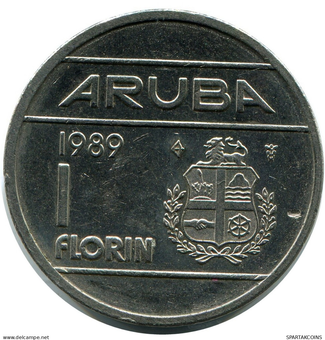 1 FLORIN 1989 ARUBA Pièce #AZ170.F - Aruba