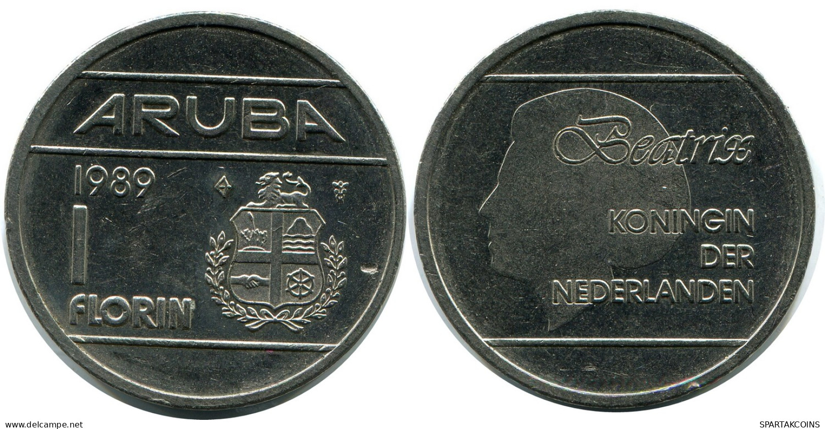 1 FLORIN 1989 ARUBA Pièce #AZ170.F - Aruba