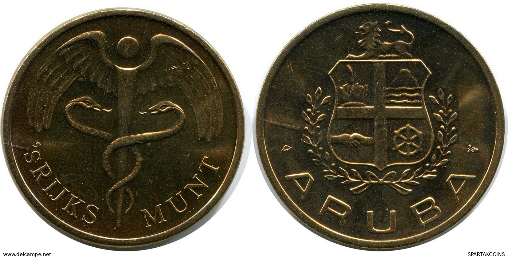 ARUBA ROYAL DUTCH MINT SET TOKEN INÉERLANDAIS NETHERLANDS MINT (From BU Mint Set) #AH045.F - Aruba