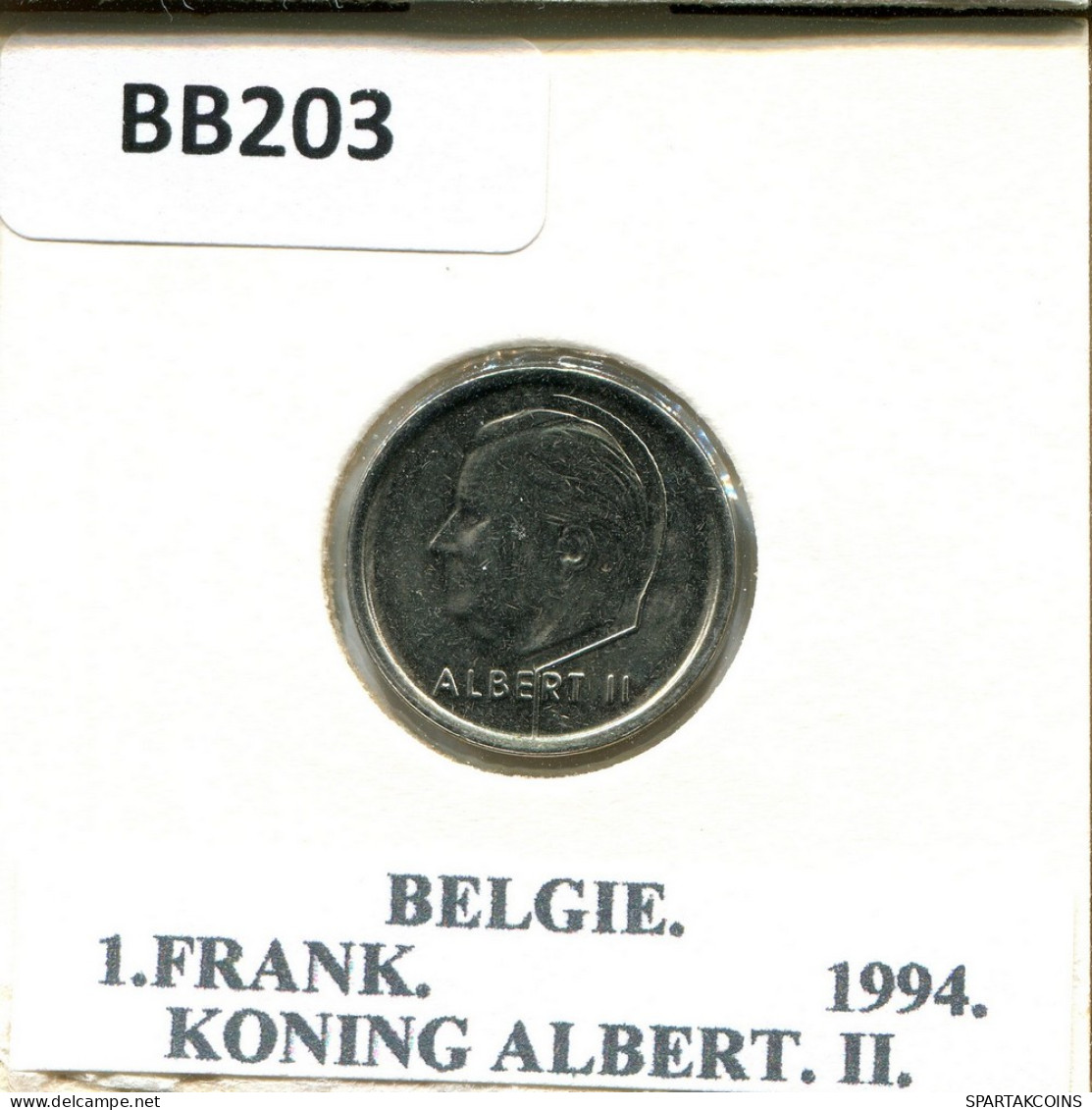 1 FRANC 1997 DUTCH Text BELGIQUE BELGIUM Pièce #BB203.F - 1 Frank