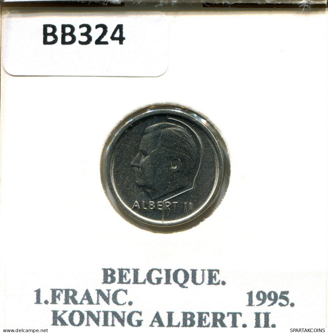 1 FRANC 1995 FRENCH Text BELGIQUE BELGIUM Pièce #BB324.F - 1 Franc