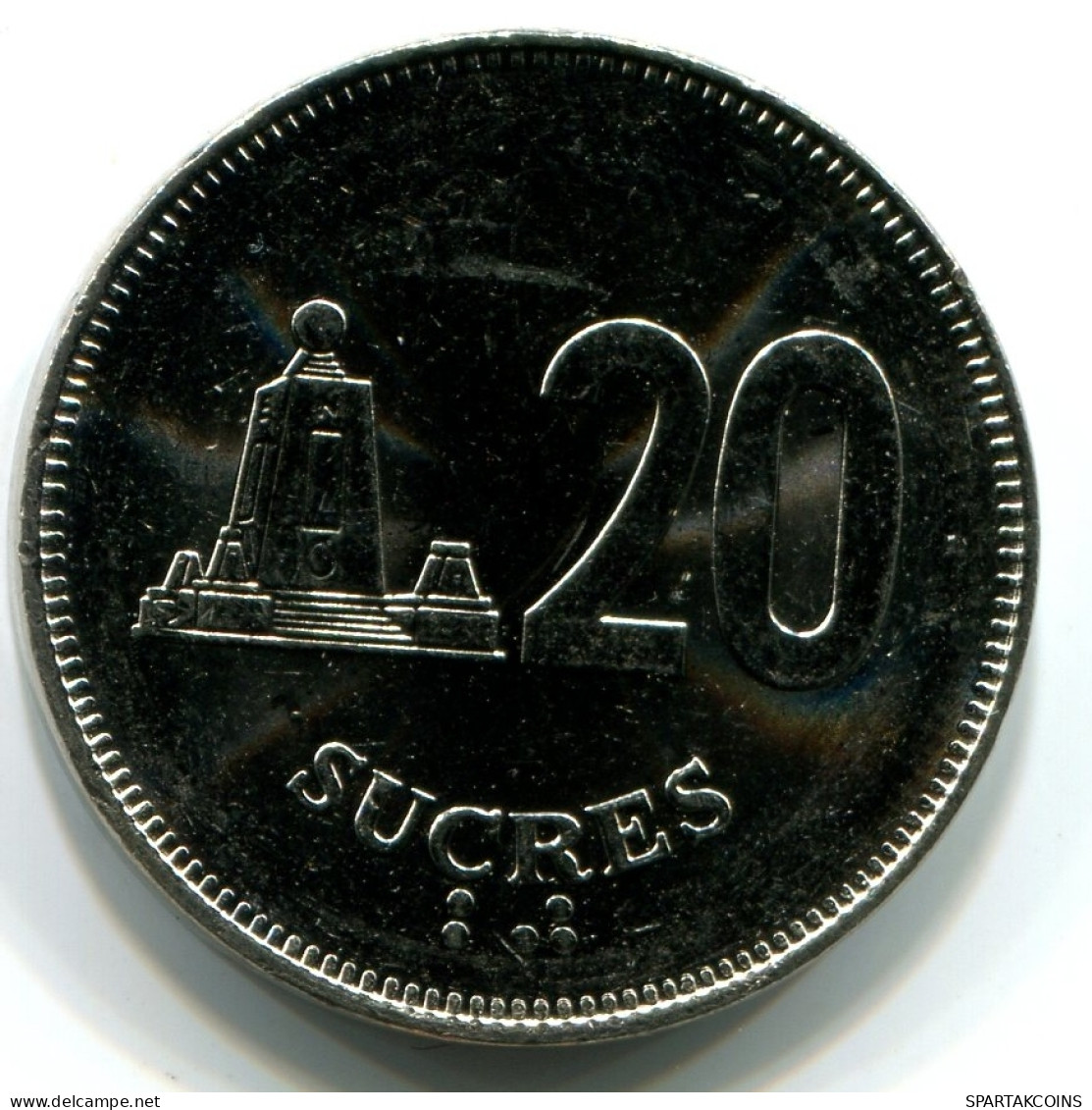 20 SUCRE 1991 EQUATEUR ECUADOR UNC Pièce #W11109.F - Equateur