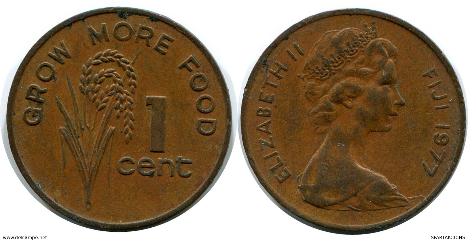 1 CENT 1977 FIDJI FIJI Pièce #AR910.F - Fidschi