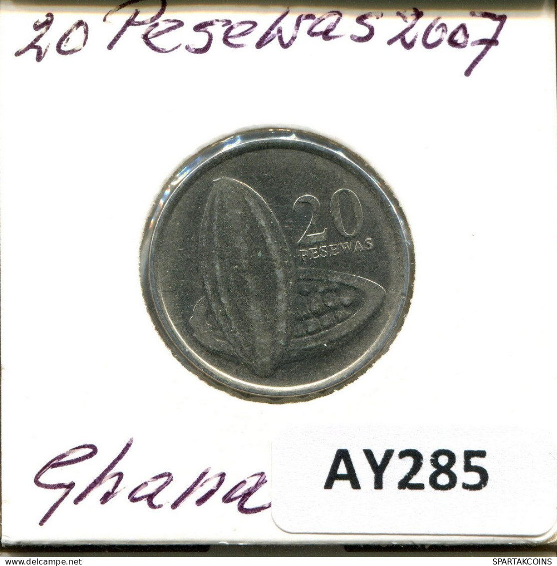 20 PESEWAS 2007 GHANA Pièce #AY285.F - Ghana