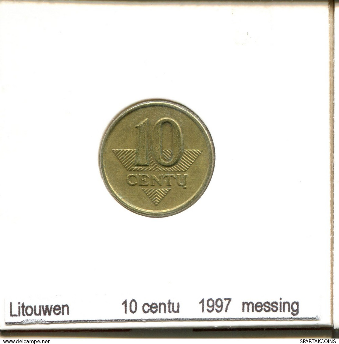 10 CENTU 1997 LITUANIE LITHUANIA Pièce #AS702.F - Lituanie