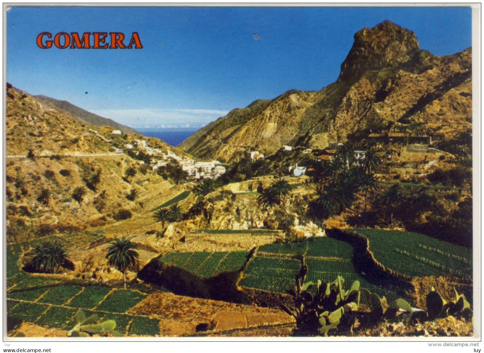 VALLEHERMOSO, La Gomera,  VISTA PARCIAL, Used - Gomera