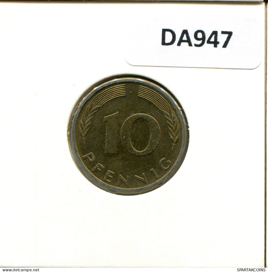 10 PFENNIG 1988 J WEST & UNIFIED GERMANY Coin #DA947.U - 10 Pfennig
