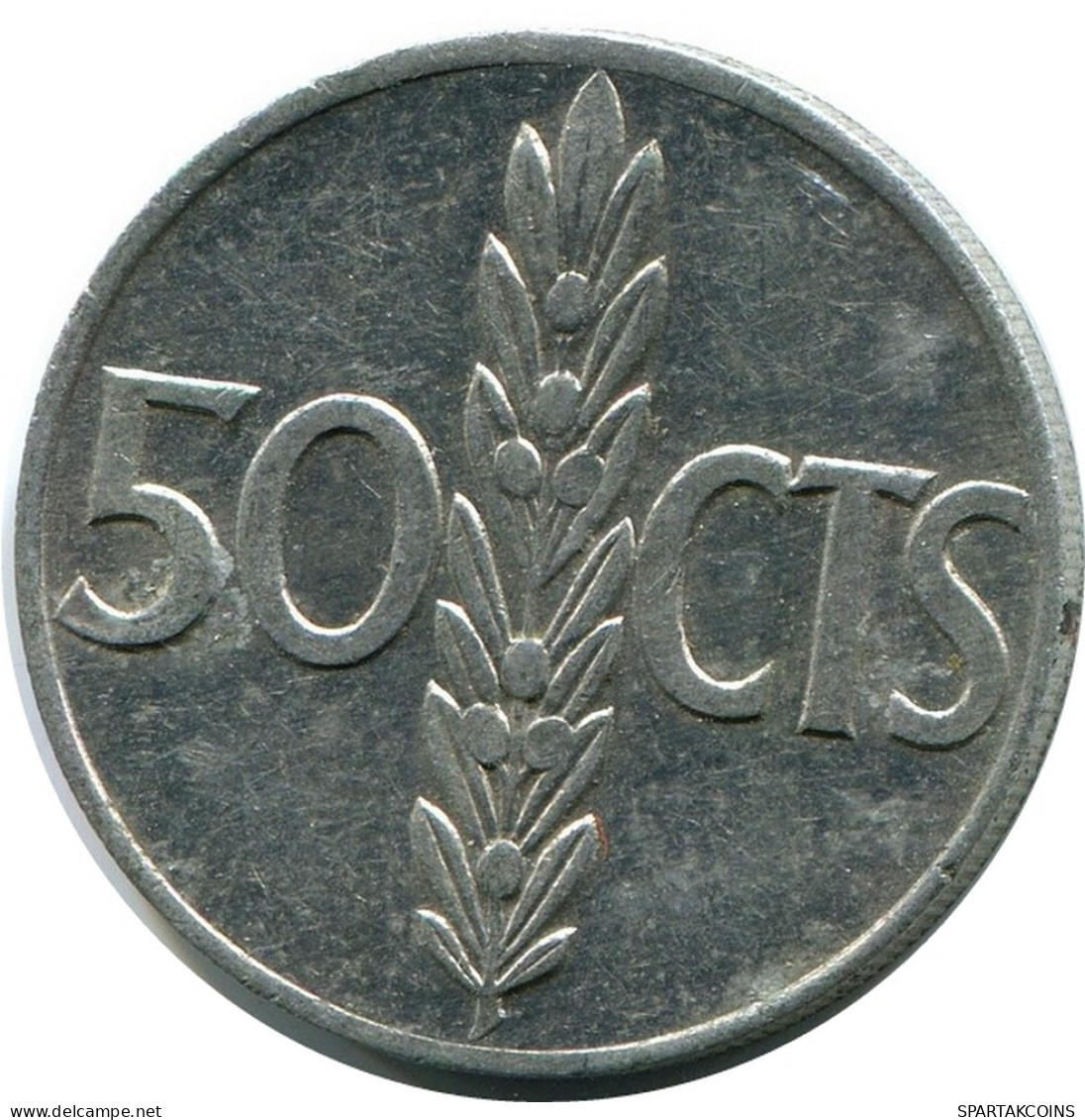 50 CENTIMOS 1966 SPAIN Coin #AR162.U - 50 Centesimi