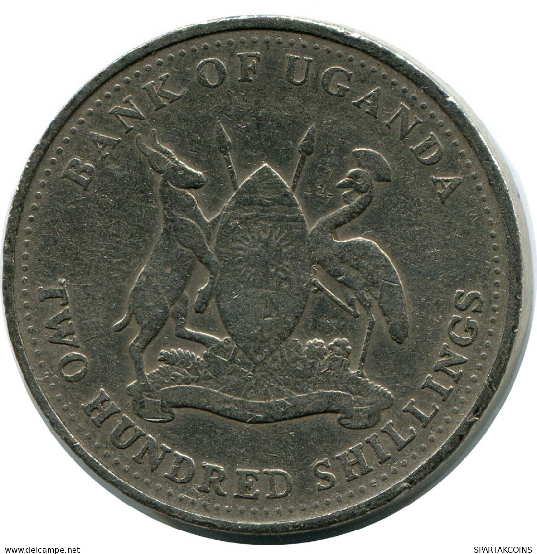 200 SHILLINGS 2003 UGANDA Coin #AP954.U - Uganda
