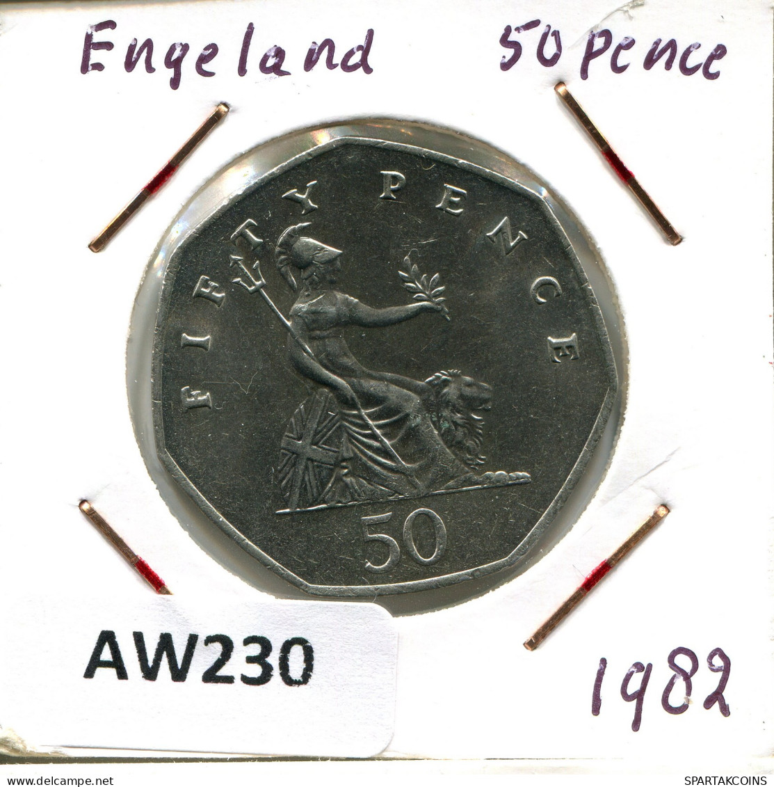 50 PENCE 1982 UK GREAT BRITAIN Coin #AW230.U - 50 Pence