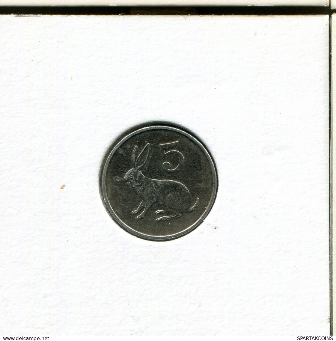 5 CENTS 1997 ZIMBABWE Coin #AR501.U - Simbabwe