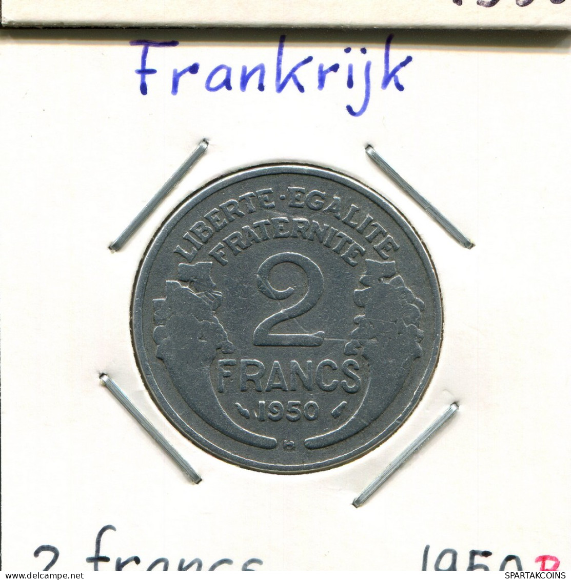 2 FRANCS 1950 B FRANCE French Coin #AM352 - 2 Francs