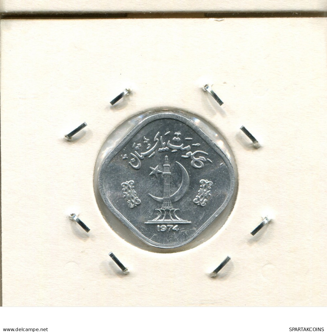 5 PAISA 1974 PAKISTAN Coin #AS072.U - Pakistán