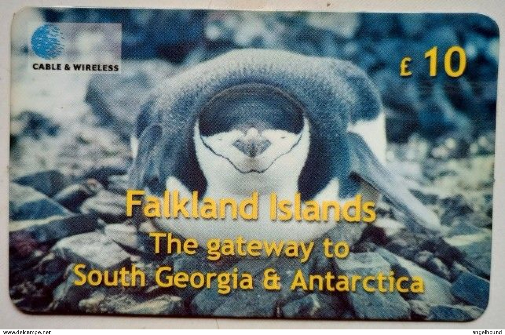 Falkland Islands £10 Prepaid " Chinstrap Penguin " - Falkland