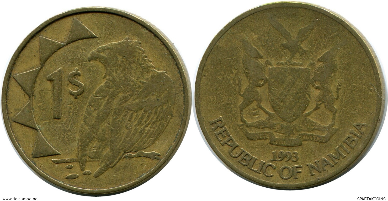 1 DOLLAR 1993 NAMIBIA Münze #AP909.D - Namibië