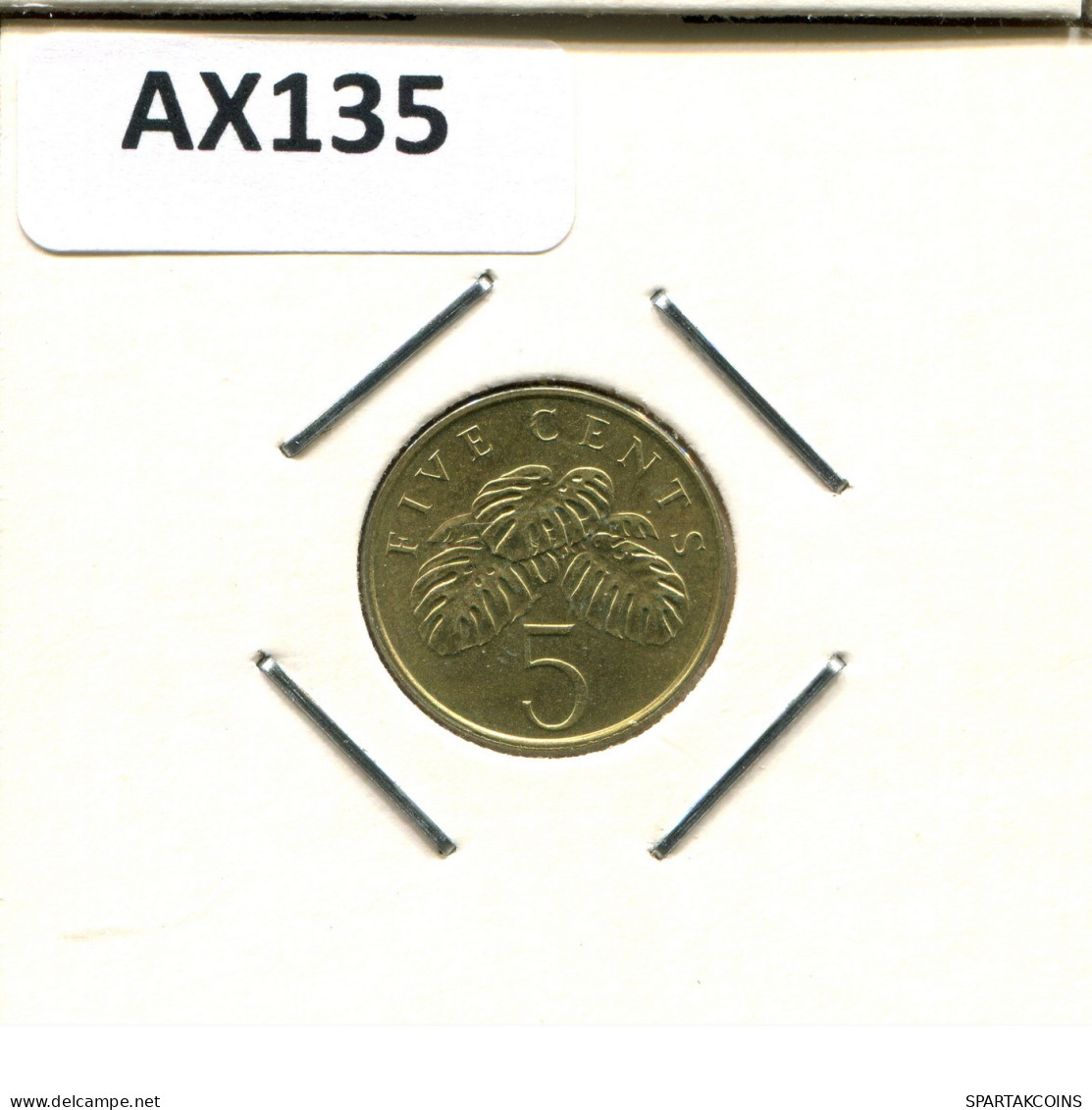 5 CENTS 1995 SINGAPUR SINGAPORE Münze #AX135.D - Singapour