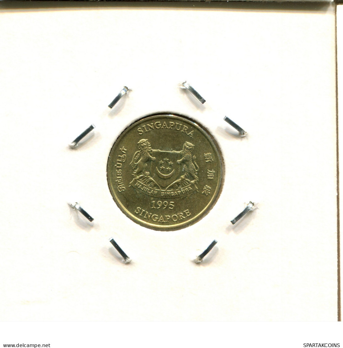 5 CENTS 1995 SINGAPUR SINGAPORE Münze #AX135.D - Singapour