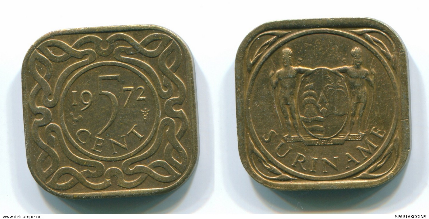5 CENTS 1972 SURINAM NIEDERLANDE Nickel-Brass Koloniale Münze #S13044.D - Surinam 1975 - ...
