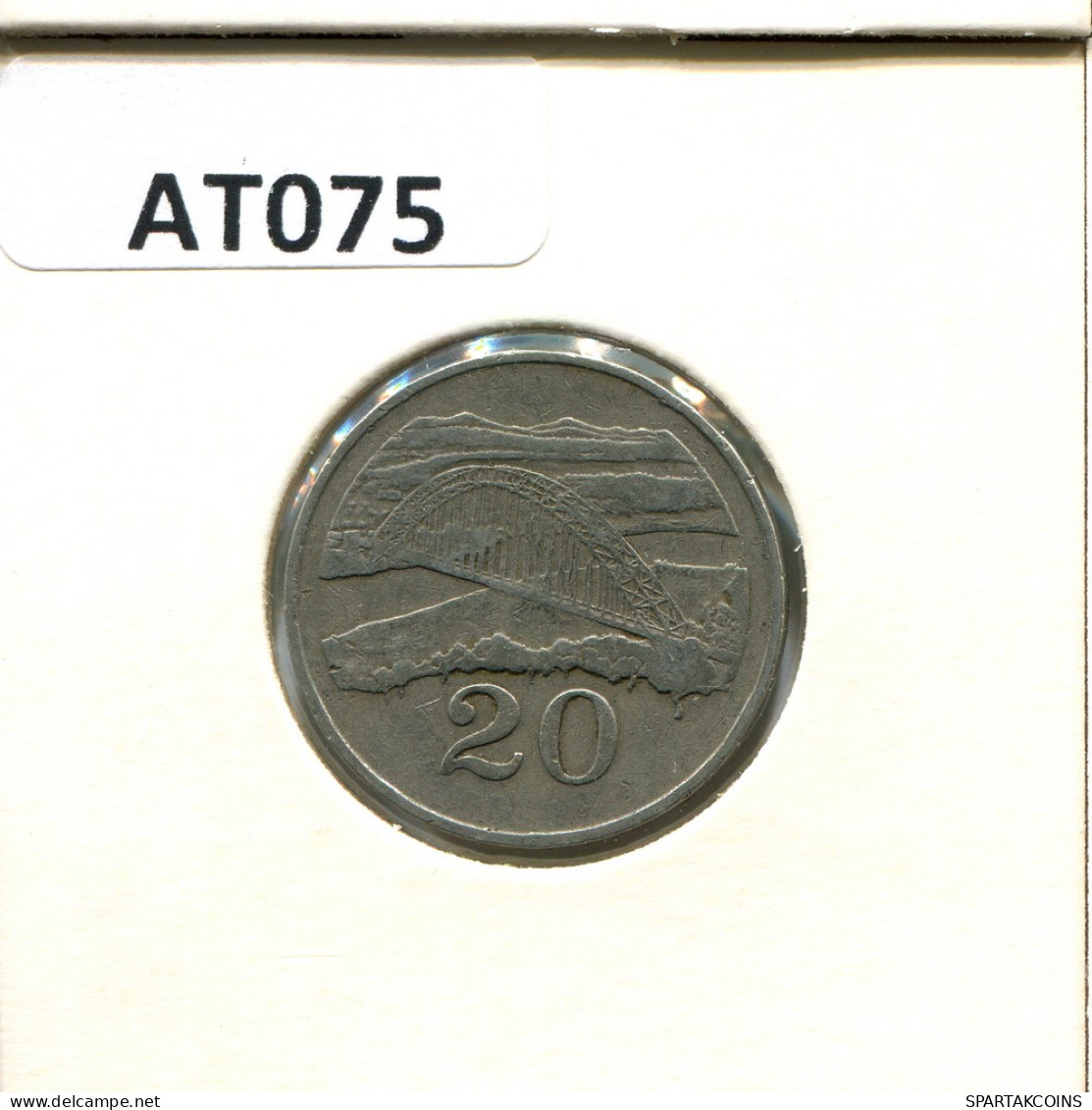 20 CENTS 1980 ZIMBABWE Coin #AT075.U - Simbabwe