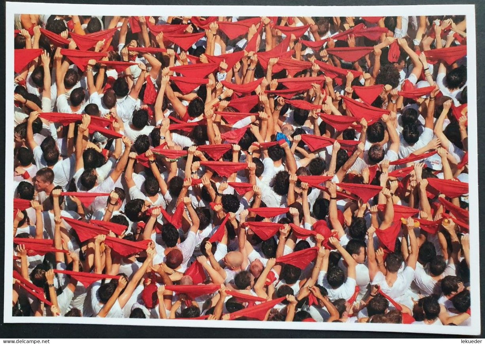 Pañuelada SAN FERMIN (Pamplona) 2016 - CORREOS Tarjeta Postal Prepago Tarifa B - Plaatfouten & Curiosa